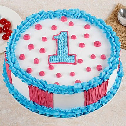 1st Birthday Cakes Online | First Birthday Cake for Boys/Girls | FlowerAura