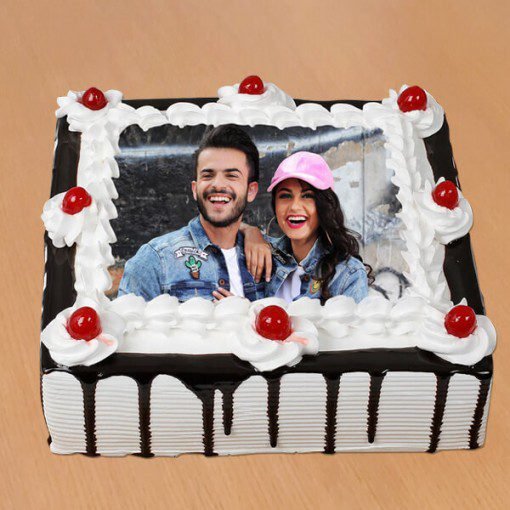 Sign of Love in Photo Cake