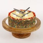 Colored Vermicelli Cream Cake